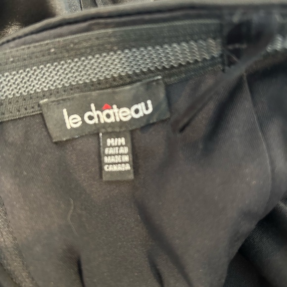 Le Château Black Ruched Women’s Dress - Picture 3 of 3